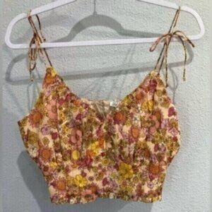 New Patrons Of Peace Boho Festival Top Colorful Feminine Cottagecore Dainty